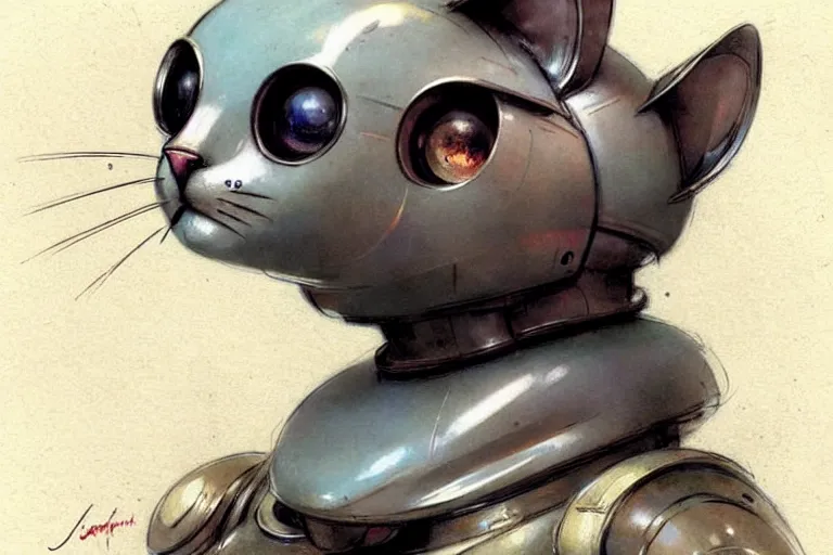 Image similar to ( ( ( ( ( 1 9 5 0 s retro future robot cat. muted colors. ) ) ) ) ) by jean - baptiste monge!!!!!!!!!!!!!!!!!!!!!!!!!!!!!!