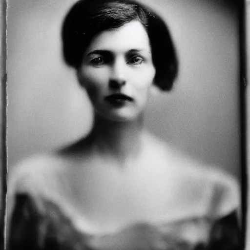 Image similar to negative film portrait of a woman