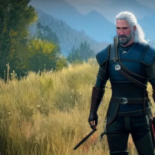 Prompt: Keanu reeves in the Witcher 3 4K detailed super realistic