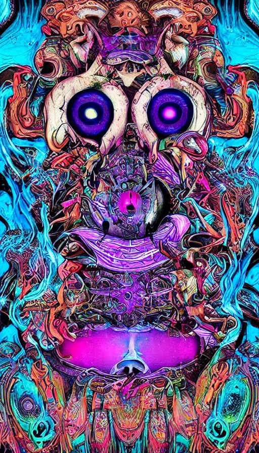 Prompt: psytrance artwork, by burns jim