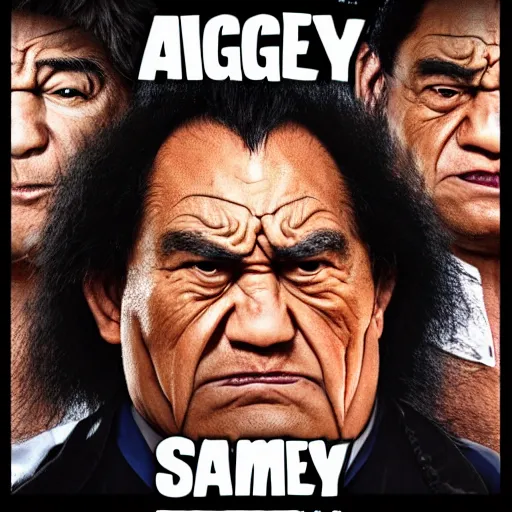 Image similar to angry samoans