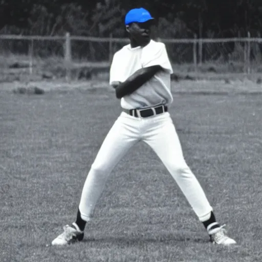 Image similar to Samuel L. Jackson playing Baseball in the 1970s, award-winning photograph