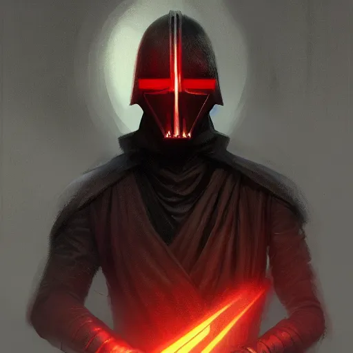 Image similar to portrait of a man by Greg Rutkowski, Jacen Solo as a Sith Knight, wearing black sith uniform, Star Wars Expanded Universe, highly detailed portrait, digital painting, artstation, concept art, smooth, sharp foccus ilustration, Artstation HQ