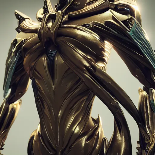 Image similar to close up bust of valkyr prime warframe, doing an elegant pose, highly detailed, artstation, deviantart, 8k octane render