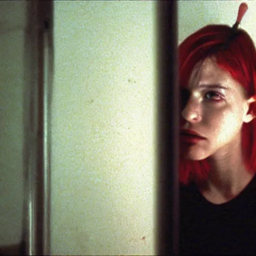 Prompt: movie still of cyborg girl, cinematic composition, cinematic light, criterion collection, by gaspar noe