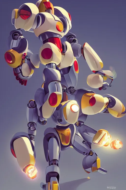 Image similar to metabots medabots medarotto medarot robot minimalist comics, behance hd by jesper ejsing, by rhads, makoto shinkai and lois van baarle, ilya kuvshinov, rossdraws global illumination ray tracing hdr radiating a glowing aura