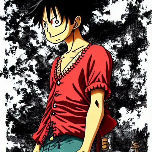 Image similar to luffy deep forest