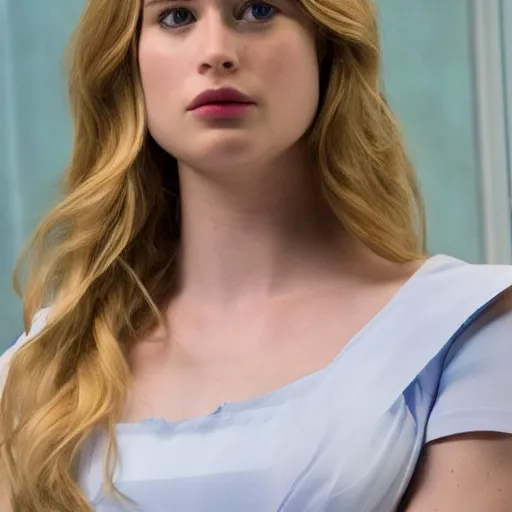 Prompt: elizabeth lail as invisible woman, hd 4 k photo