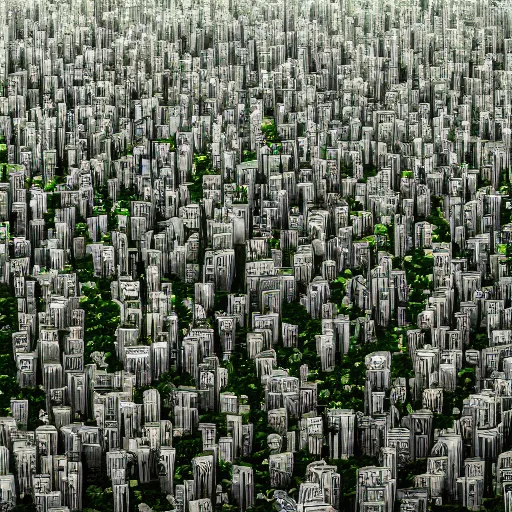 Image similar to 8 k photograph from a crowd of aliens, organic buildings