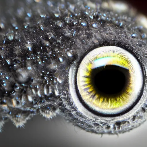 Prompt: ultra macro shot of a fly eye