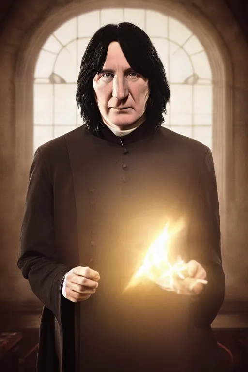 Image similar to severus snape as a masterchef judge, wide angle, redscale photography, dramatic lighting, photorealistic, cinematic lighting, high detail, cinematic feel, high octane, 4 k, unreal engine, digital render, intricate, ultra realistic, concept art