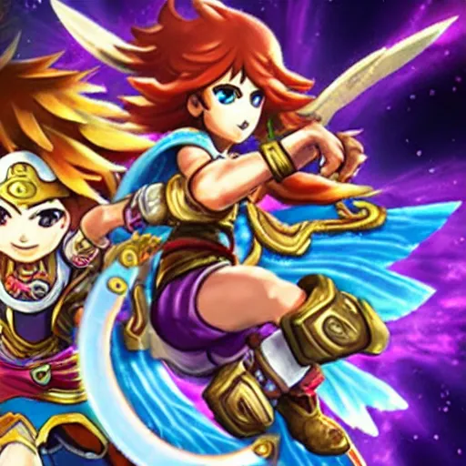 Prompt: Kid icarus: Uprising on Nintendo Switch