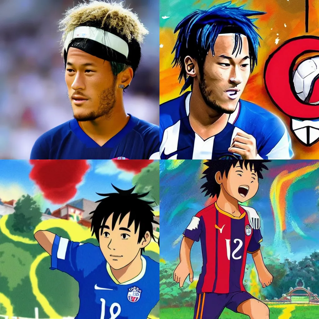 Prompt: studio ghibli neymar pfp