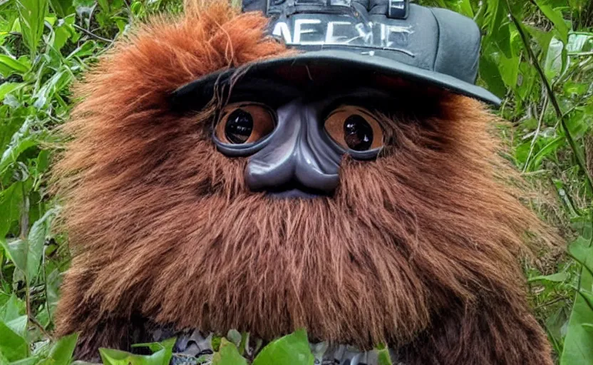 Image similar to nature trail cam image of gritty the mascot