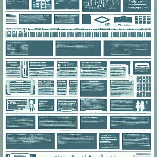 Image similar to large scale, intricately detailed human resources infographic, with lots of text and icons, by chris ware