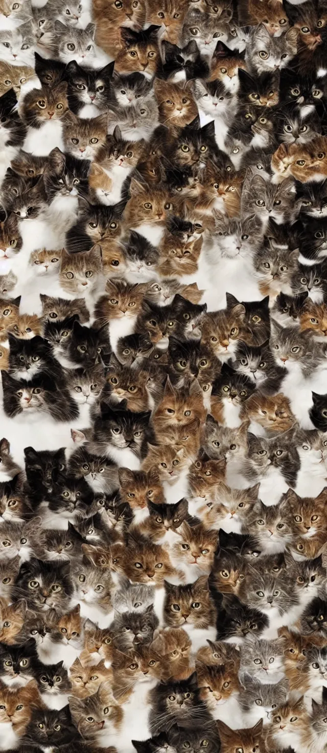 Image similar to tornado made of cats