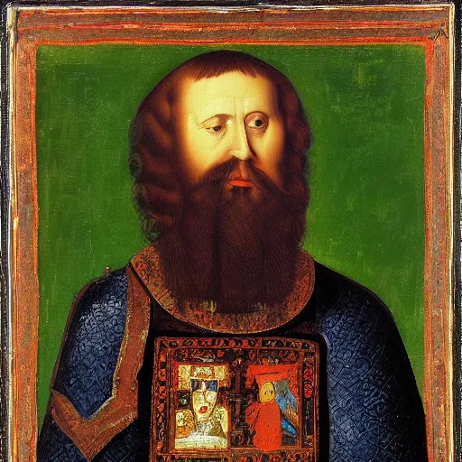 Image similar to the portrait of Ivan the Terrible wide angle, high detail, width 768,