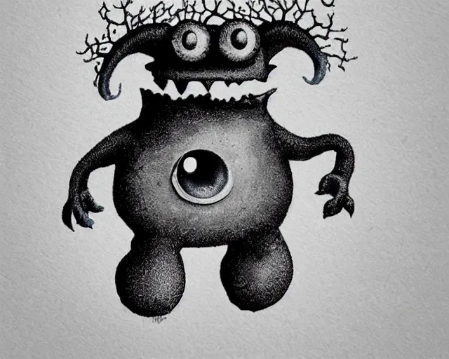 Image similar to a cute monster