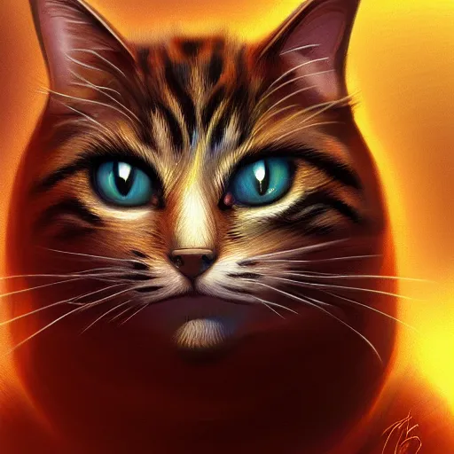 Image similar to the cat jesus, digital art, tranding on artstation, high resolution