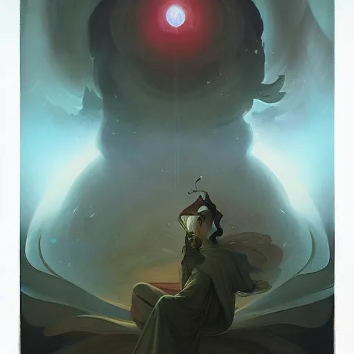 Image similar to Enlightened Wizard by Peter Mohrbacher
