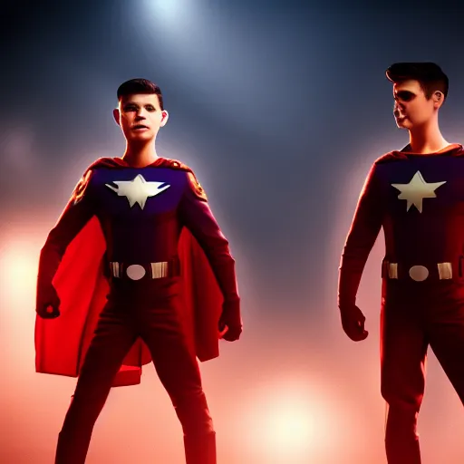 Image similar to The Boys, Starlight, uniform, hero pose, dramatic lighting, cinematic UHD, superhero, realistic, detailed, still life