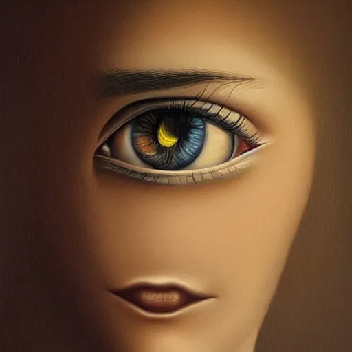 Image similar to detailed painting, a painting of a woman, skeuomorphic, airbrush art, an ultrafine detailed painting by rafal olbinski, behance contest winner, pop surrealism, very detailed, minimalist