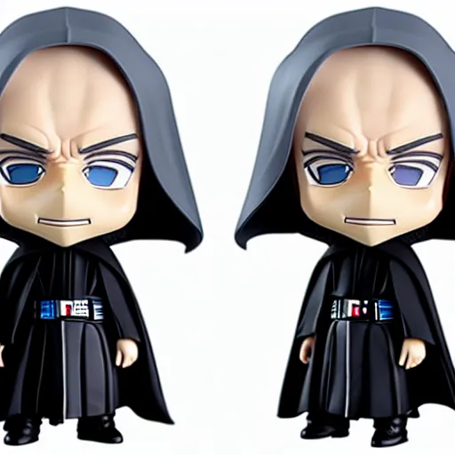 Image similar to nendoroid hooded darth sidious emperor palpatine, detailed, custom