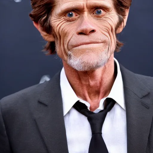 Image similar to willem dafoe with a fowl body : intricate, elegant, highly detailed, centered, smooth, sharp focus,