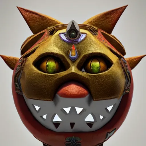 Prompt: Majora's Mask , dynamic, particulate, intricate, elegant, highly detailed, centered, artstation, smooth, sharp focus, octane render