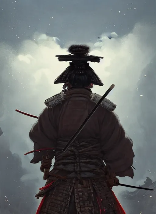 portrait of a samurai warrior, portrait shinkai makoto, Stable Diffusion