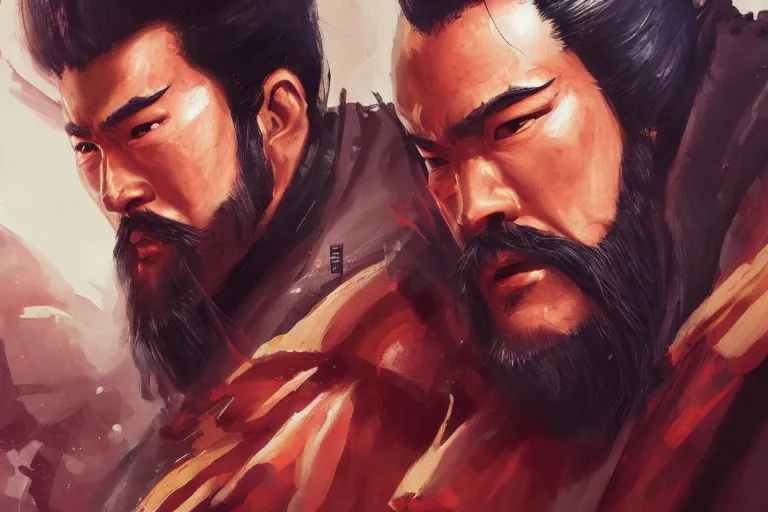 Image similar to a painting of Erlang Shen, high quality, movie, 4k, artstation