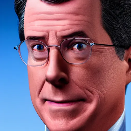 Image similar to stephen colbert face inside!!!! a clear beer bottle!!!!!, 8 k, ultra realistic details