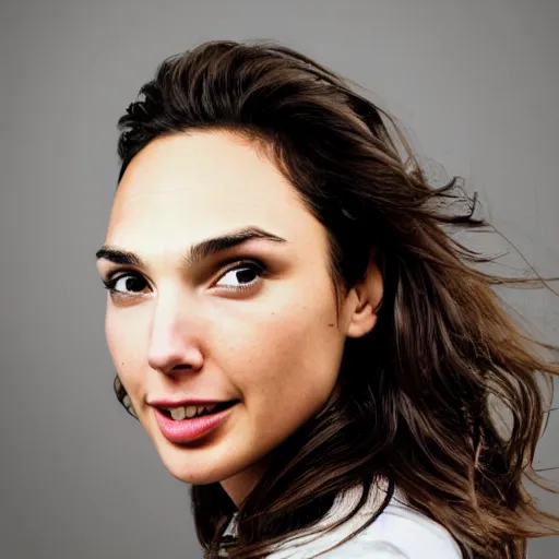 Image similar to gal gadot as a formula one driver, nikon 3 5 mm portrait photography, ultra realistic