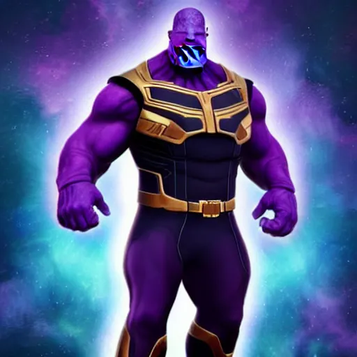 Prompt: thanos if he was a human