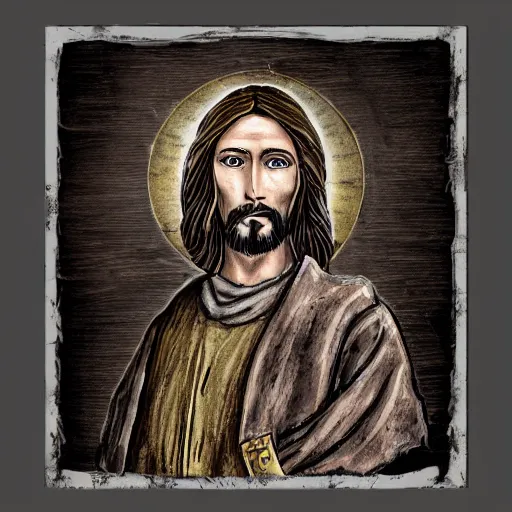 Image similar to steampunk Jesus