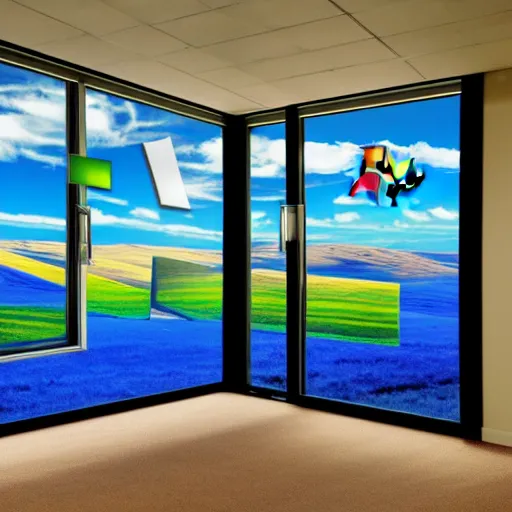 Image similar to windows xp, liminal space