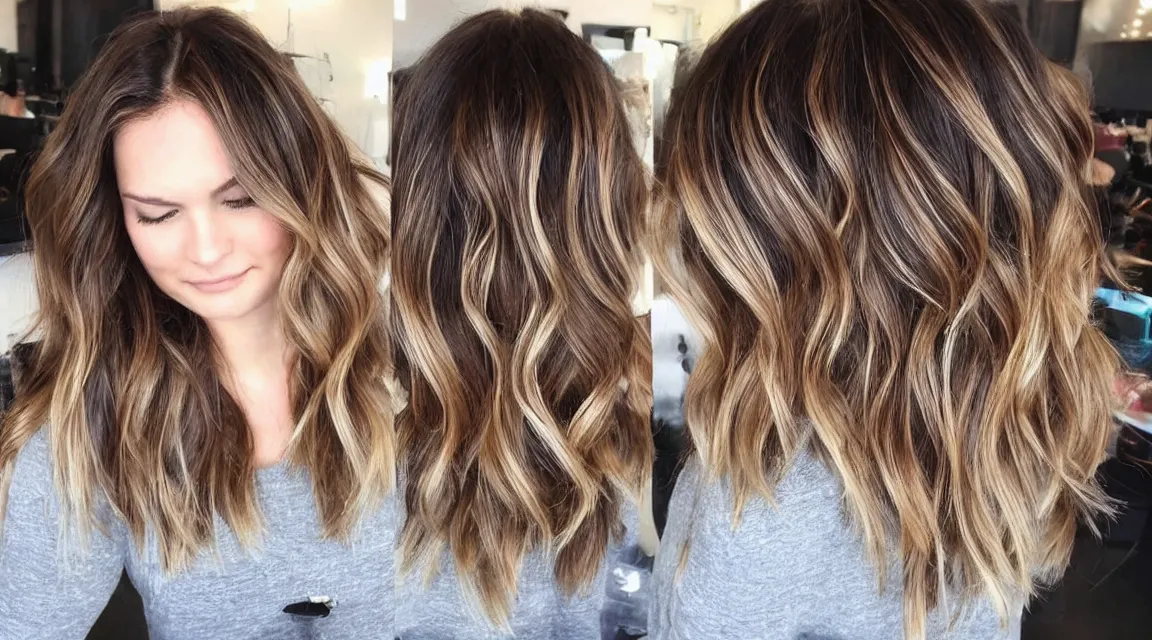 Prompt: gorgeous haircut with balayage