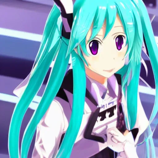 Image similar to hatsune miku