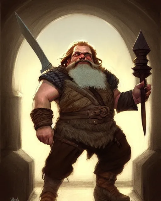 Image similar to gimli dwarf fighter | | pencil sketch, realistic shaded, fine details, realistic shaded lighting poster by greg rutkowski, magali villeneuve, artgerm, jeremy lipkin and michael garmash and rob rey