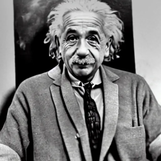Image similar to NBA broadcast of Albert Einstein as an NBA all-star