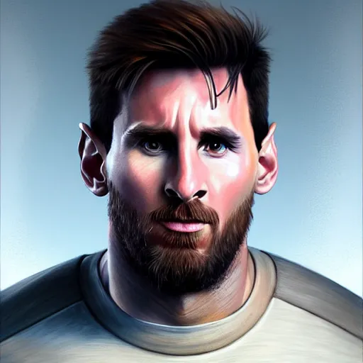 messi as giga chad, d & d, fantasy, portrait, highly, Stable Diffusion