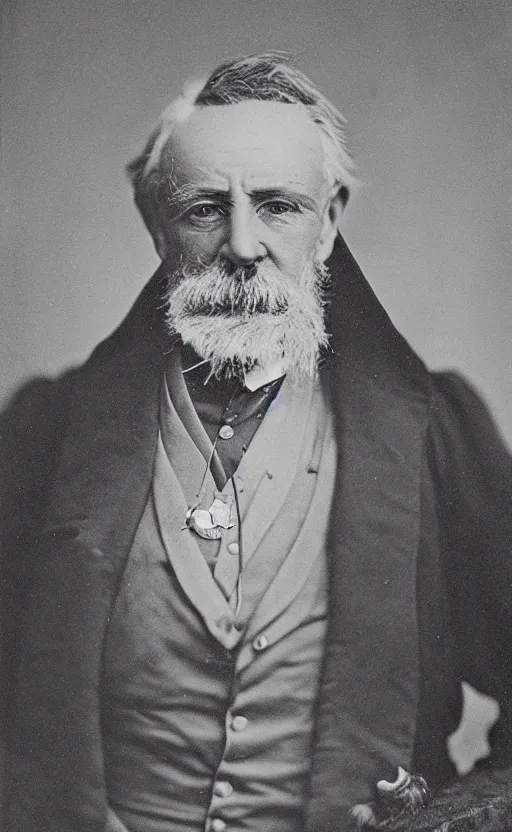 Prompt: portrait of an elderlyvictorian politician wearing medals, male, victorian, detailed face, highly detailed, cinematic lighting, photograph by elliott & fry