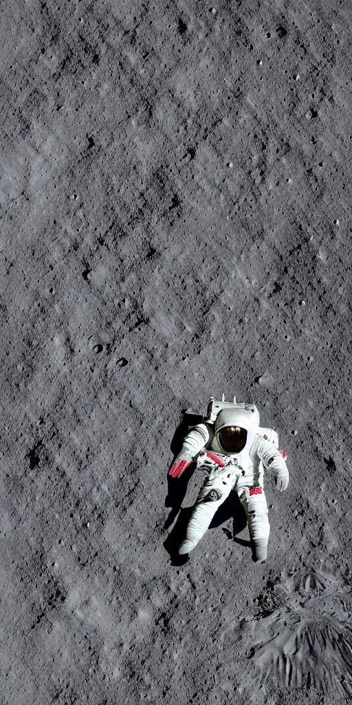 Image similar to super high resolution portrait, chinese astronaut landing on the moon, backlight, background is lunar crater, earth, sky, meteorite crater, lunar module, f 3 2, high detail.