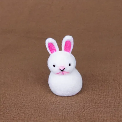 Prompt: a toy that look like a cute bunny