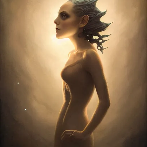 Image similar to cthulu, by tom bagshaw, dramatic lighting