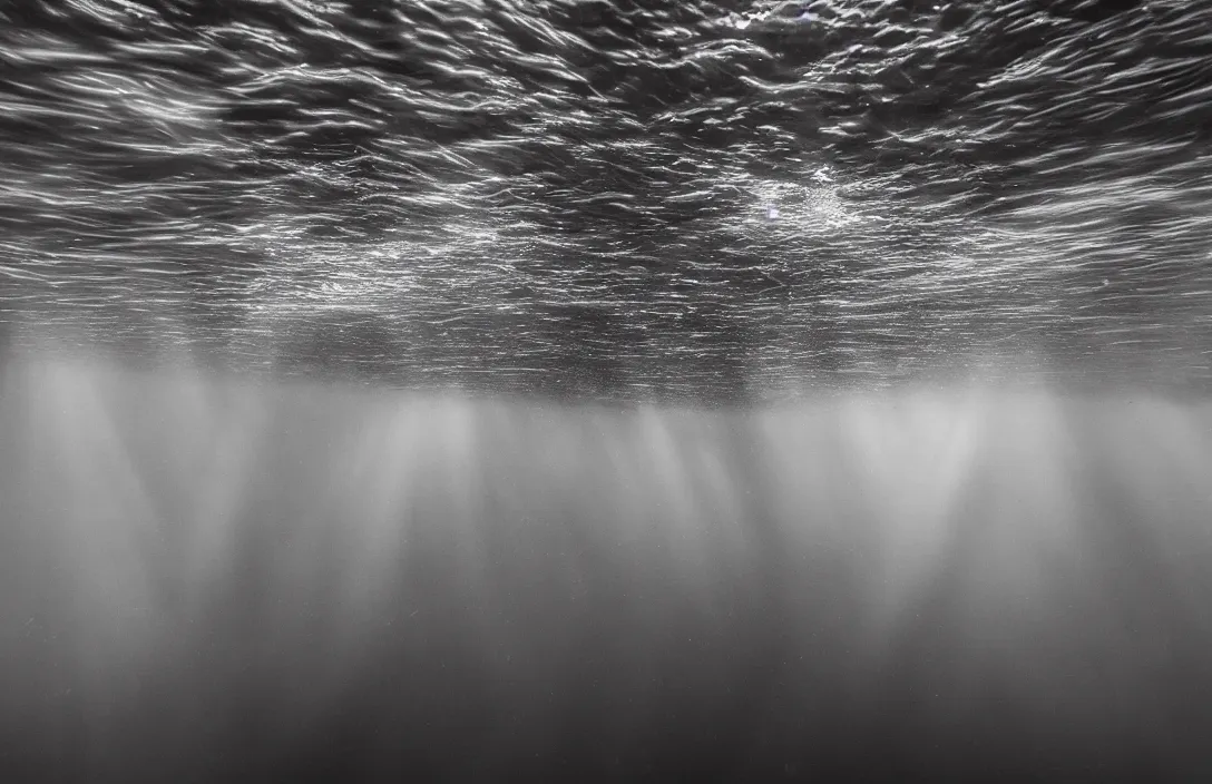 Prompt: glasgow city underwater, realistic, high detail, backlit, wide angle shot, turbid water