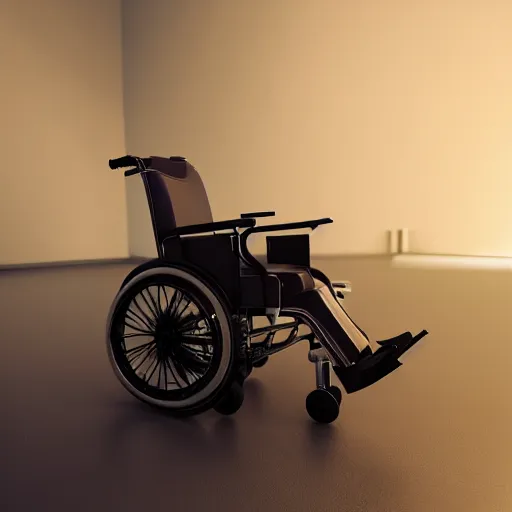 Image similar to futuristic gaming wheelchair, realistic, 8 k, trending on artstation, octane render, 4 k