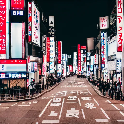 Image similar to overexposure photograph of the streets of Tokyo at night, 8k