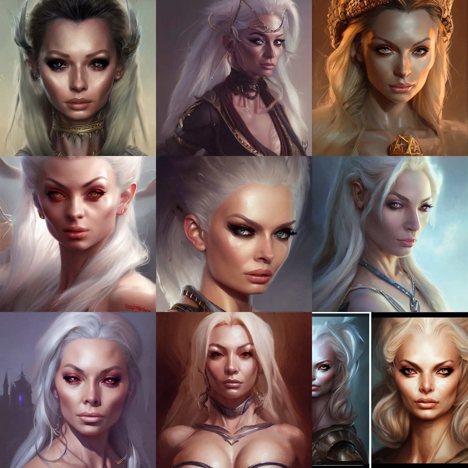 Image similar to isabelledeltore, d & d, fantasy, portrait, highly detailed, digital painting, trending on artstation, concept art, sharp focus, illustration, art by artgerm and greg rutkowski and magali villeneuve