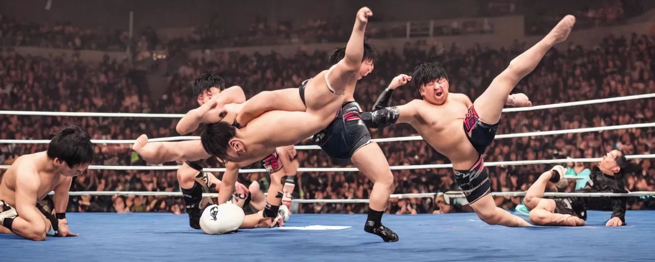 Prompt: Ryota Hama’s dropkick.